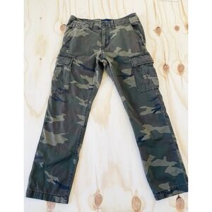 American Eagle Camo Pants Mens 28x30 Slim Straight Cargo Pockets Streetcore